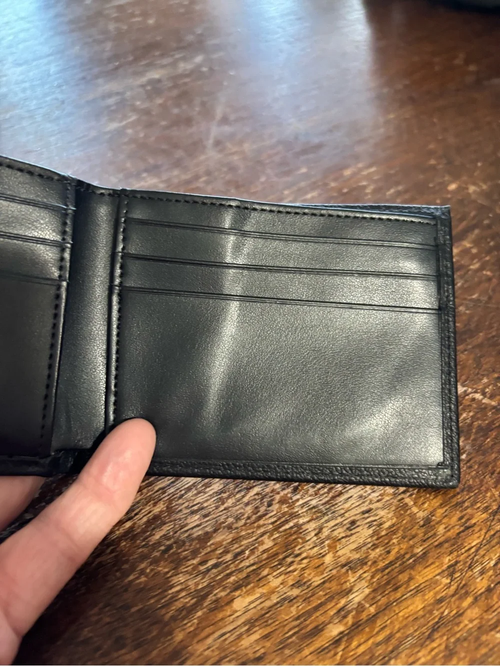 Perry Ellis Leather Black Card Wallet